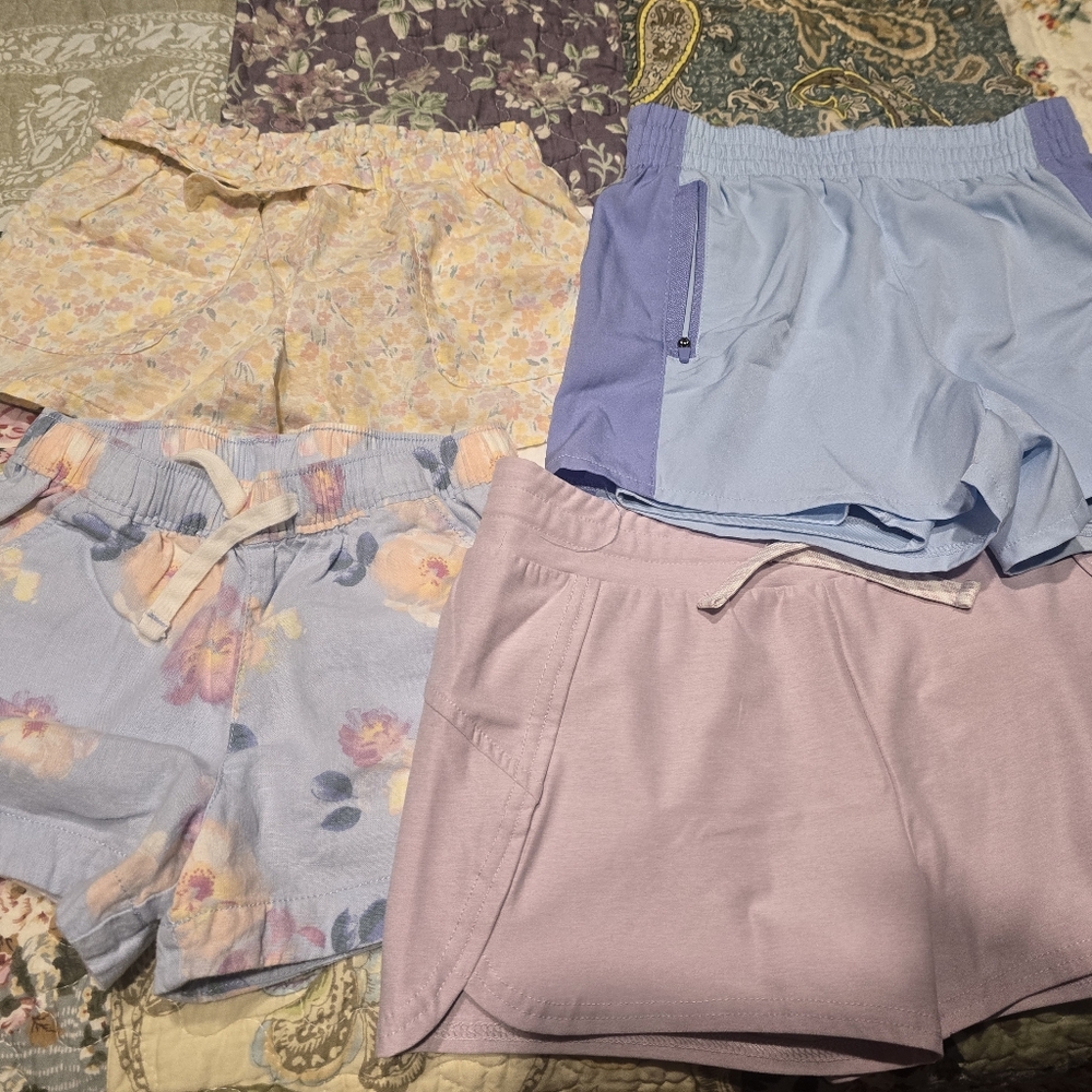 Carter's Kids Casual Shorts - Pink, Blue, Purple Also 2 Pair Of Cotton Pants